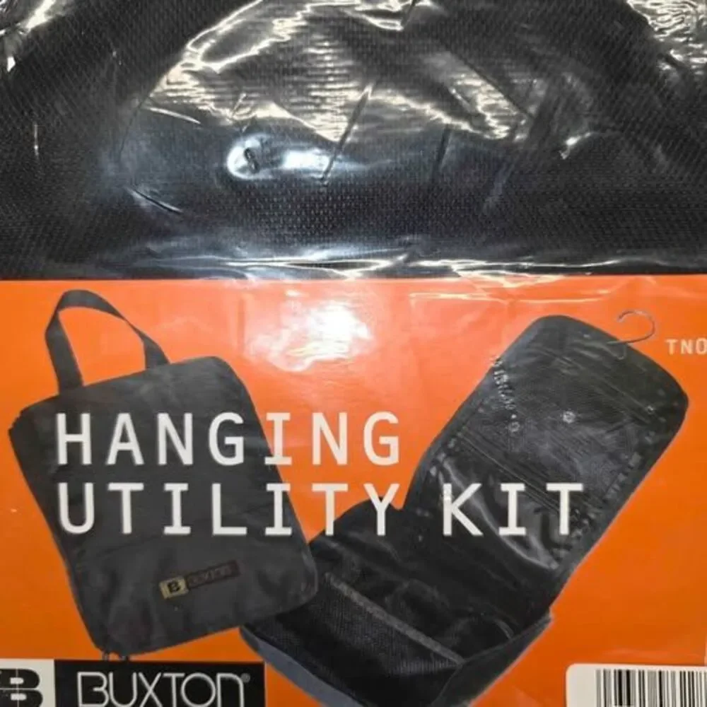 Buxton Hanging Utility / Travel Kit, Black - NEW, in the plastic